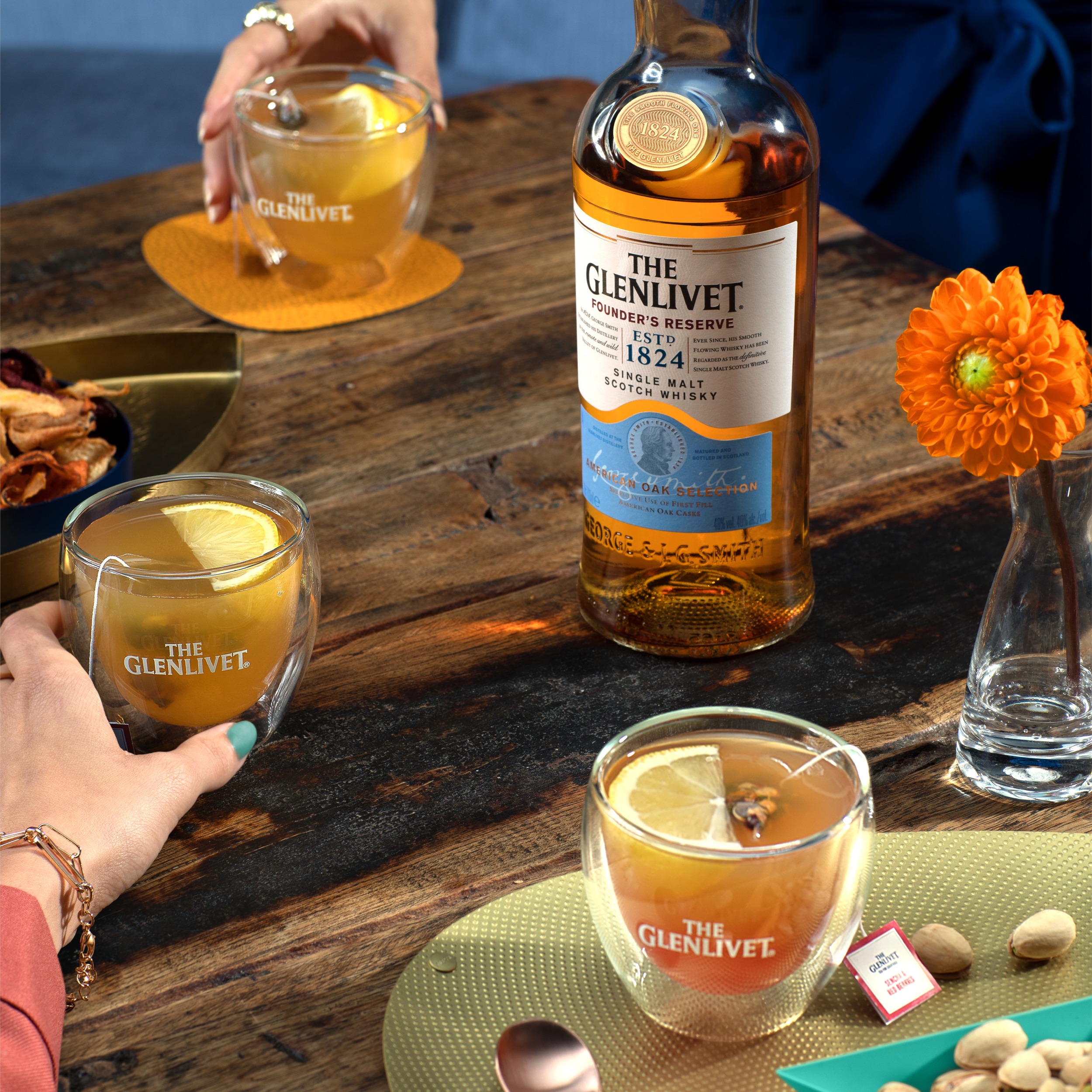 the glenlivet founders reserve bonfire hot toddy whisky cocktail