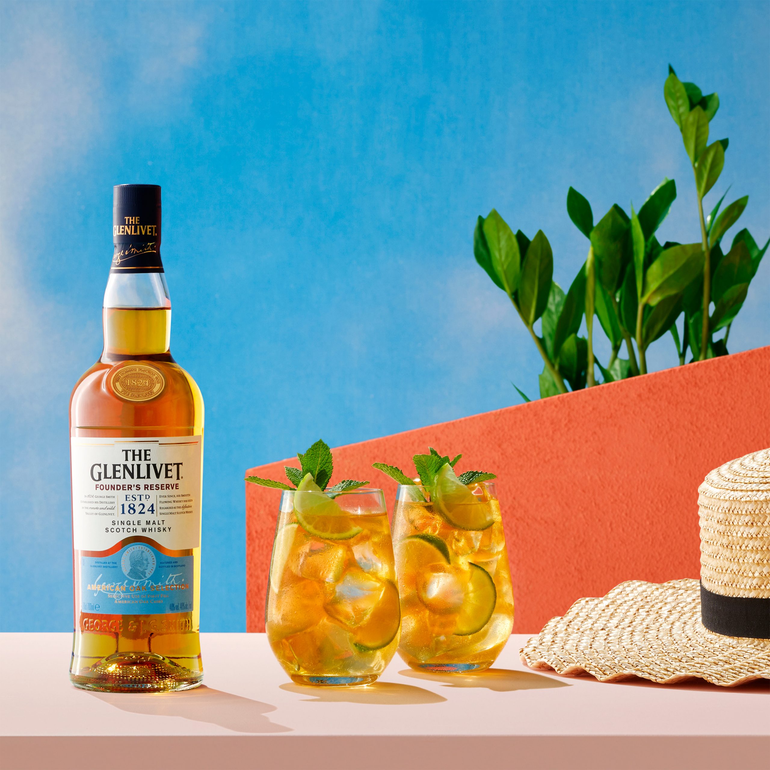 the glenlivet founders reserve mint lime smash whisky cocktail