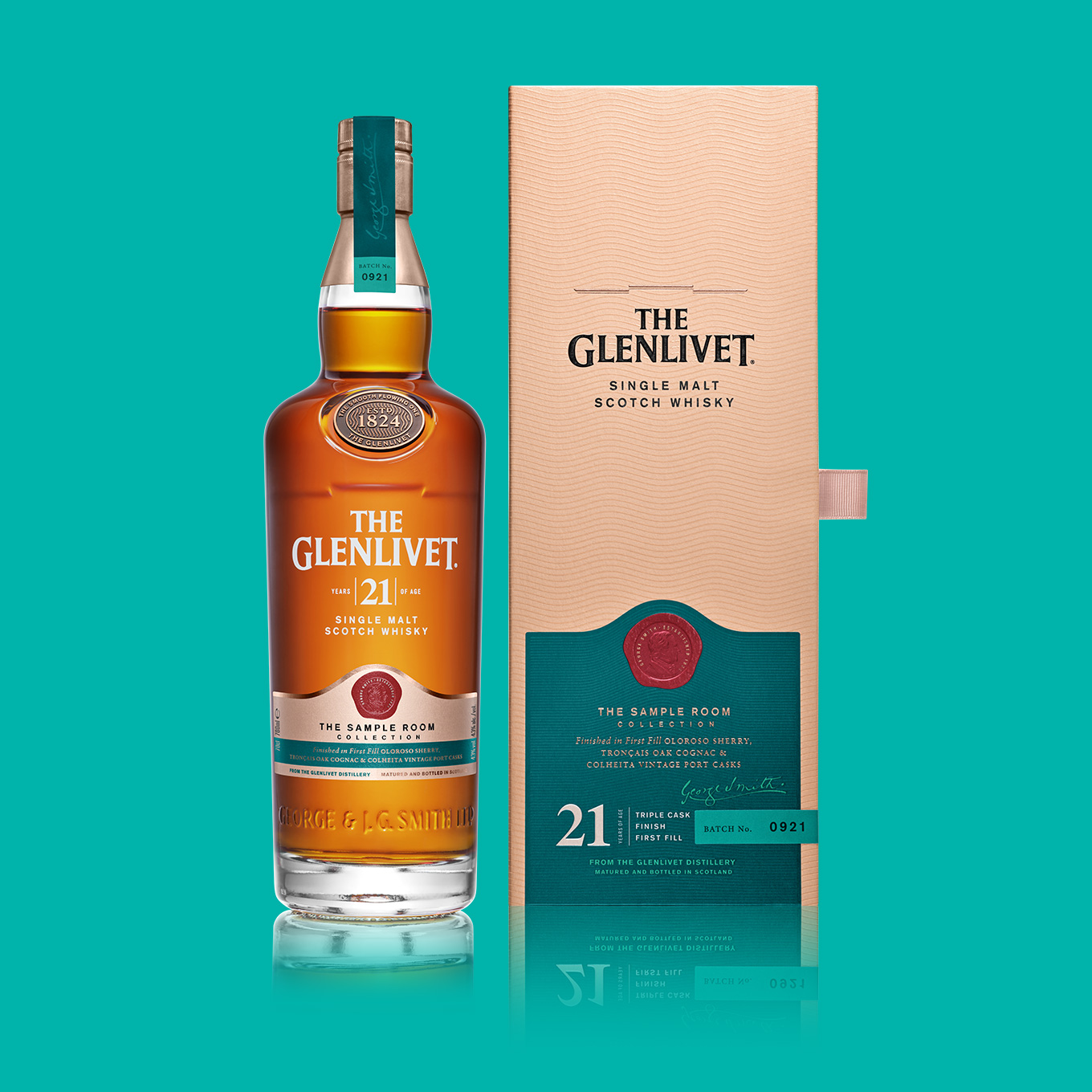 the glenlivet sample collection 21 year old with box